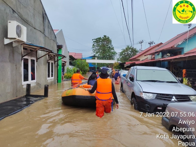 Bencana Hidrometeorologi Basah di Kota Jayapura (ist via BNPB)