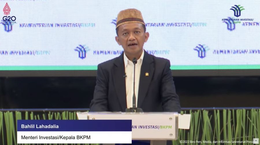 Keterangan Pers Menteri Investasi dan Kepala BKPM Bahlil Lahadalia tentang Pencabutan IUP, HGU dan HGB, 7 Desember 2022. (Tangkapan Layar Youtube Sekretariat Presiden)