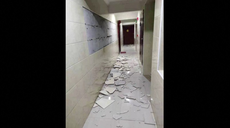 Gempa China (Tangkapan Layar AP Video) Gempa China (Tangkapan Layar AP Video)