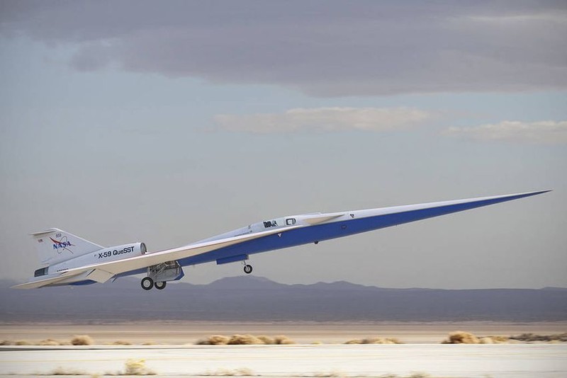 Pesawat Jet Supersonik X-59 bakal menjalani pengujian struktural di markas NASA di Fort Worth, Texas. (Dok: Lockheed Martin/NASA/slashgear) Pesawat Jet Supersonik X-59 bakal menjalani pengujian struktural di markas NASA di Fort Worth, Texas. (Dok: Lockheed Martin/NASA/slashgear)