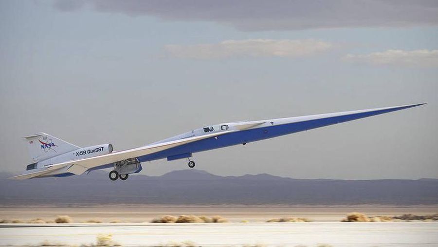 Pesawat Jet Supersonik X-59 bakal menjalani pengujian struktural di markas NASA di Fort Worth, Texas. (Dok: Lockheed Martin/NASA/slashgear)