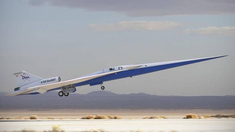 Pesawat Jet Supersonik X-59 bakal menjalani pengujian struktural di markas NASA di Fort Worth, Texas. (Dok: Lockheed Martin/NASA/slashgear)