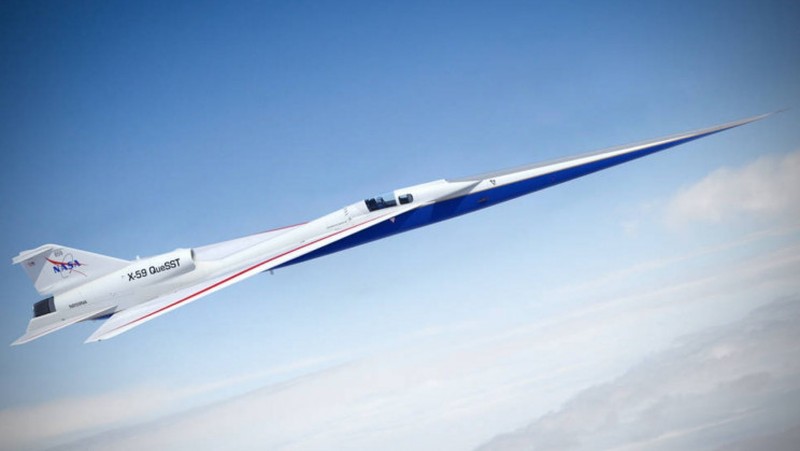 Pesawat Jet Supersonik X-59 bakal menjalani pengujian struktural di markas NASA di Fort Worth, Texas. (Dok: Lockheed Martin/NASA/slashgear)