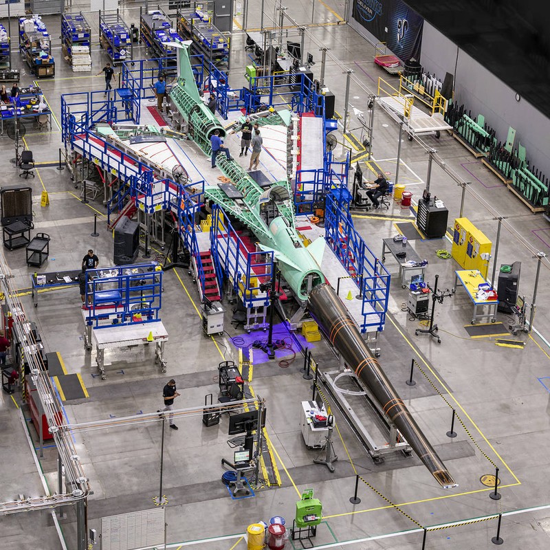 Pesawat Jet Supersonik X-59 bakal menjalani pengujian struktural di markas NASA di Fort Worth, Texas. (Dok: Lockheed Martin/NASA/slashgear)