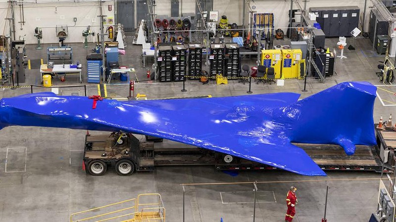 Pesawat Jet Supersonik X-59 bakal menjalani pengujian struktural di markas NASA di Fort Worth, Texas. (Dok: Lockheed Martin/NASA/slashgear)