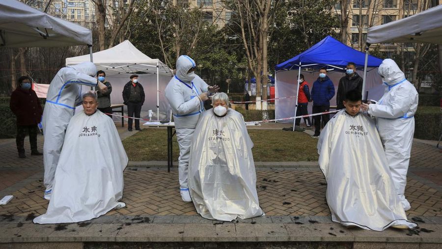lonjakan kasus covid di China (AP/Sun Fanyue)