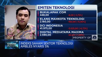 Saham Sektor Teknologi Ambles Nyaris 5%, IHSG Ditutup Melemah
