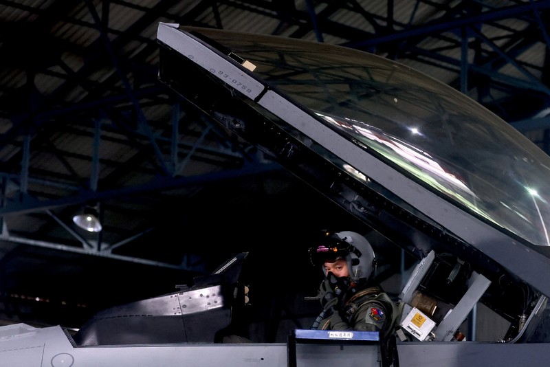 Jet tempur F-16V (REUTERS/ANN WANG)