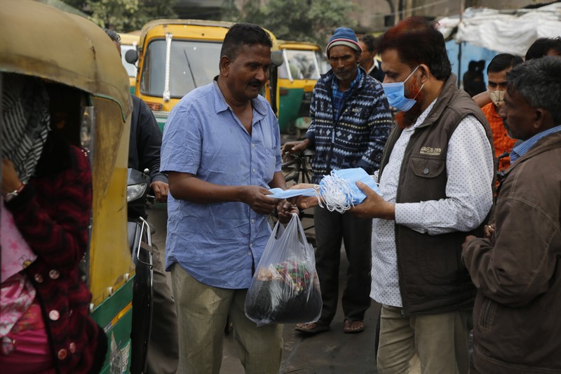 Lonjakan kasus covid-19 di India (AP/Ajit Solanki)