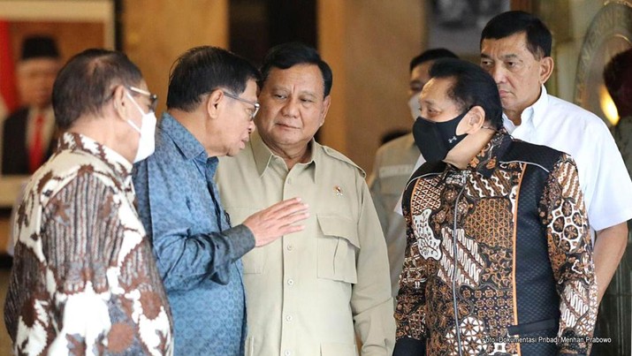 Prabowo bertemu purnawirawan TNI (Dok: Kemenhan)