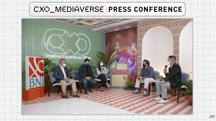Putri Tanjung - Founder & CEO CXO Media dalam acara Press Conference CXO Mediaverse (Tangkapan layar youtube CXO Media) Putri Tanjung - Founder & CEO CXO Media dalam acara Press Conference CXO Mediaverse (Tangkapan layar youtube CXO Media)