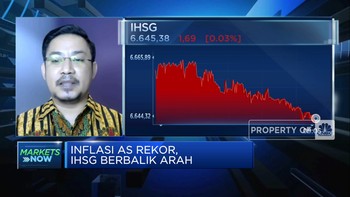 Inflasi AS Cetak Rekor, IHSG Sesi I Bergerak 