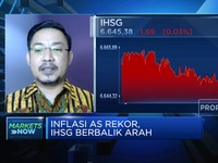 Inflasi AS Cetak Rekor, IHSG Sesi I Bergerak 