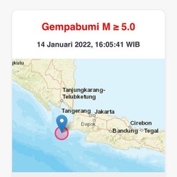 Terjadi Gempa M 6.7 di Banten, Terasa Sampai Jakarta