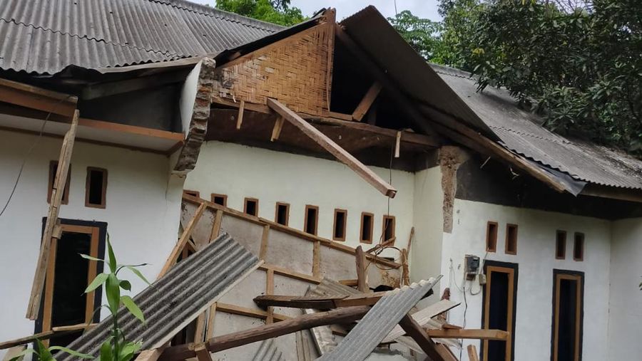 Gempa di Pandeglang, Banten (Tangkapan layar warga)