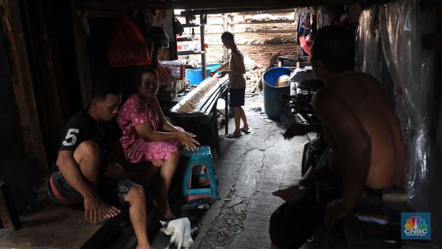 Pabrik tempe di kawasan Sunter, Jakarta (CNBC Indonesia/Muhammad Sabki)