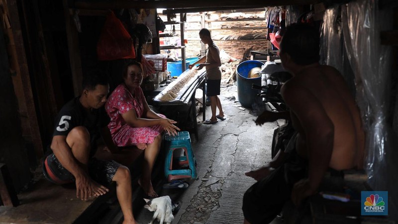 Pabrik tempe di kawasan Sunter, Jakarta (CNBC Indonesia/Muhammad Sabki)