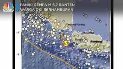 Panik! Gempa M 6,7 Banten, Warga DKI Berhamburan