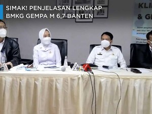 Simak! Penjelasan Lengkap BMKG Gempa M 6,7 Banten