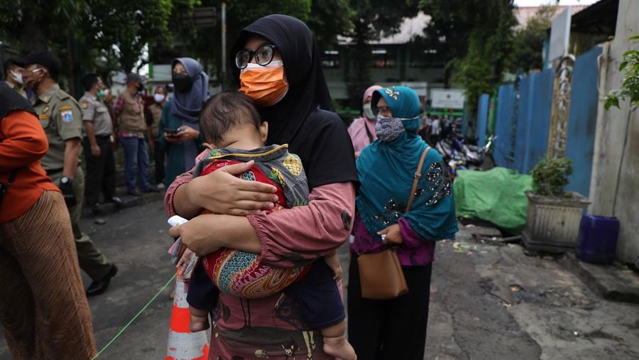 Bazar Minyak Goreng Murah (CNBC Indonesia/Tri Susilo)