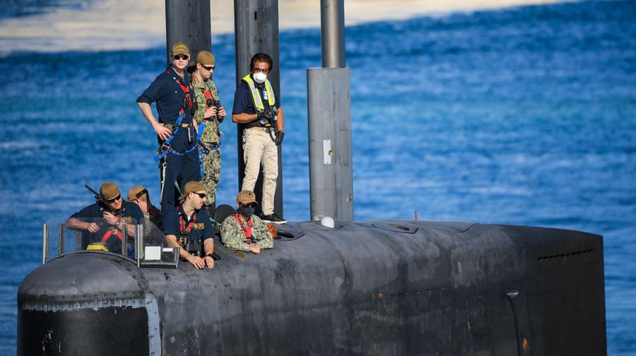 Kapal Selam USS Nevada (SSBN 733) di Guam (Twitter/@Pacificsubs)