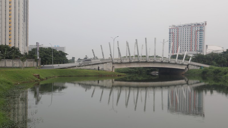 Wisata Air di Kalimalang, Sungai Kalimalang Bekasi (CNBC Indonesia/Andrean Kristianto)