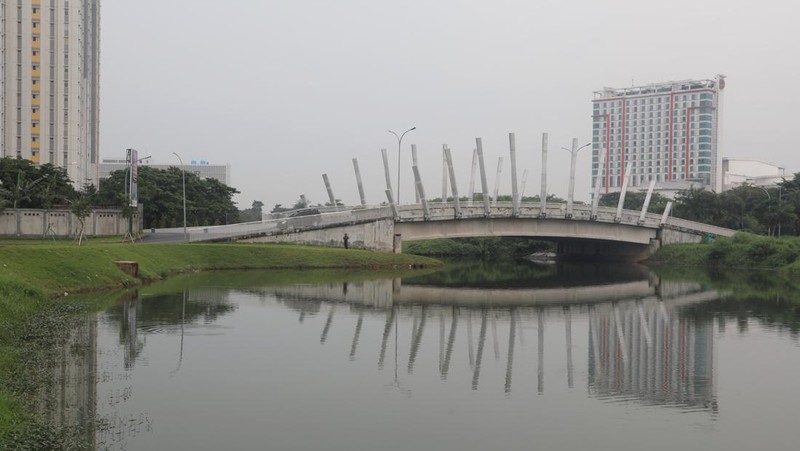 Wisata Air di Kalimalang, Sungai Kalimalang Bekasi (CNBC Indonesia/Andrean Kristianto)