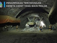 Penampakan Terowongan Kereta Cepat Yang Bikin Molor