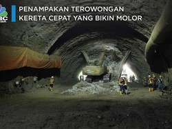 Penampakan Terowongan Kereta Cepat Yang Bikin Molor