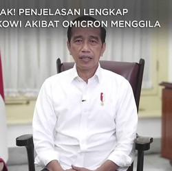 Simak! Penjelasan Lengkap Jokowi Akibat Omicron Menggila