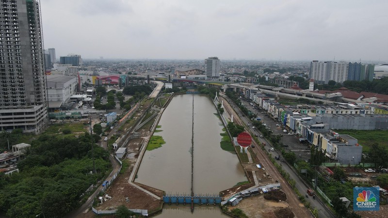 Wisata Air di Kalimalang, Sungai Kalimalang Bekasi (CNBC Indonesia/Andrean Kristianto)