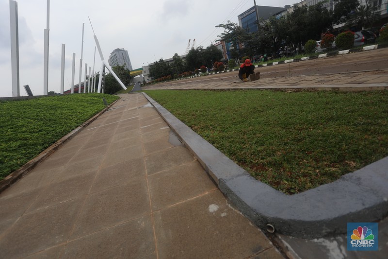 Proyek revitalisasi Kalimalang tahap II yang digadang-gadang mirip dengan Sungai Cheonggyecheon di Seoul Korea Selatan (CNBC Indonesia/Tri Susilo) Proyek revitalisasi Kalimalang tahap II yang digadang-gadang mirip dengan Sungai Cheonggyecheon di Seoul Korea Selatan (CNBC Indonesia/Tri Susilo)