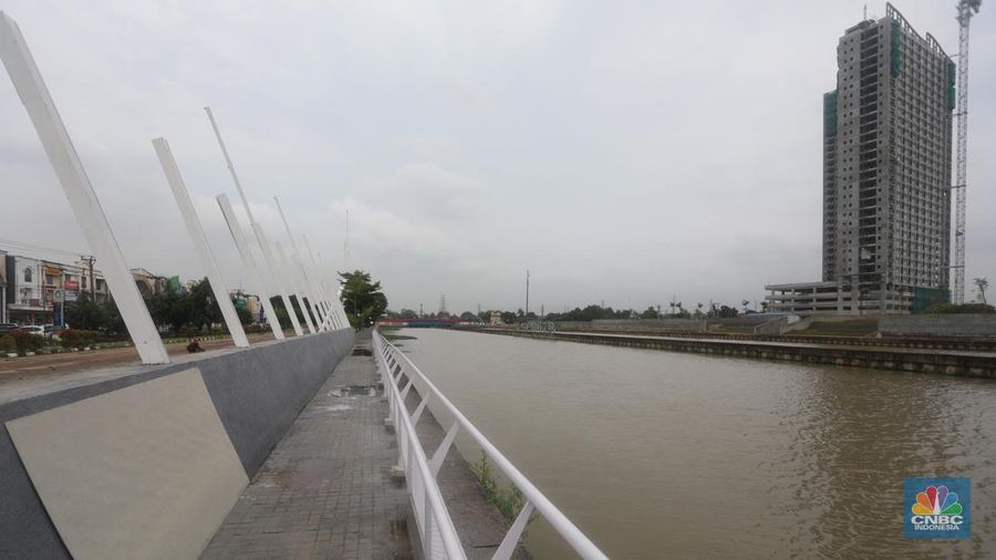 Wisata Air di Kalimalang, Sungai Kalimalang Bekasi (CNBC Indonesia/Andrean Kristianto)