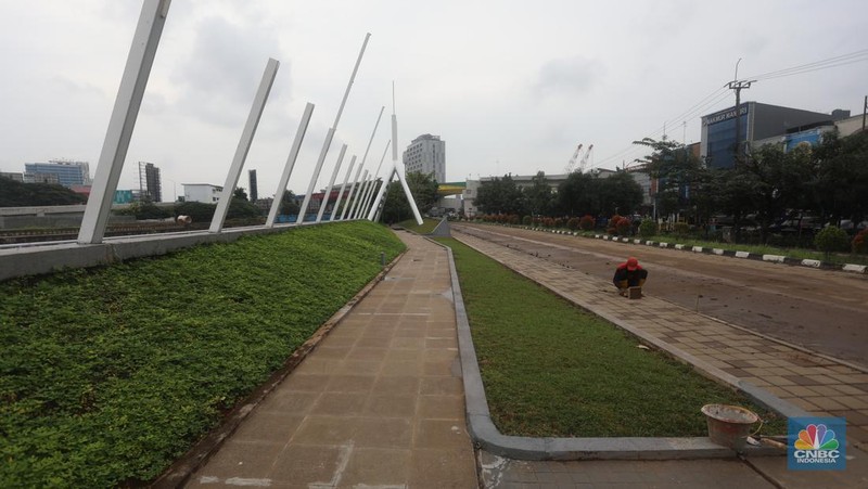 Wisata Air di Kalimalang, Sungai Kalimalang Bekasi (CNBC Indonesia/Andrean Kristianto)