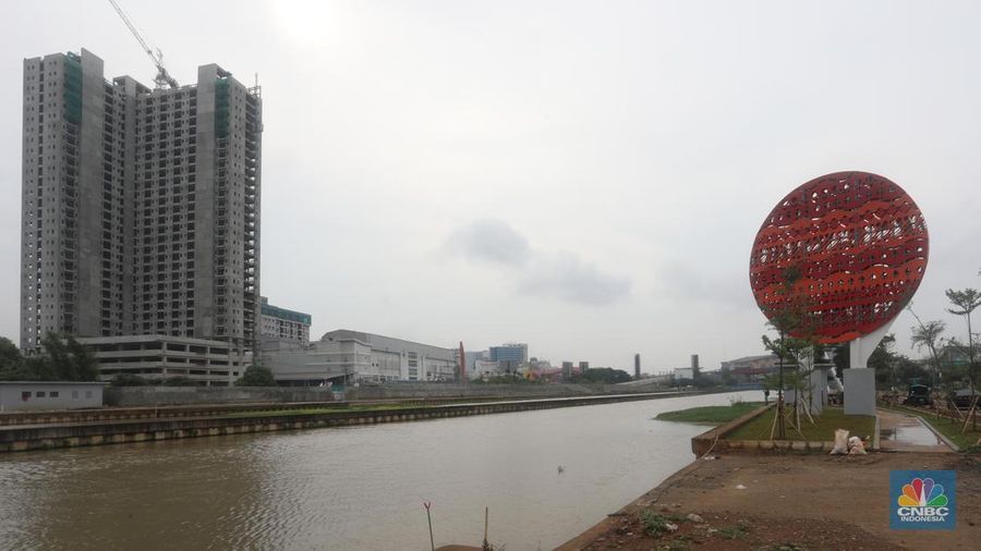 Wisata Air di Kalimalang, Sungai Kalimalang Bekasi (CNBC Indonesia/Andrean Kristianto)
