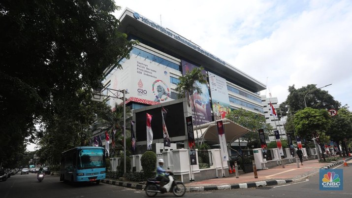 Gedung Menkominfo (CNBC Indonesia/Andrean Kristianto)