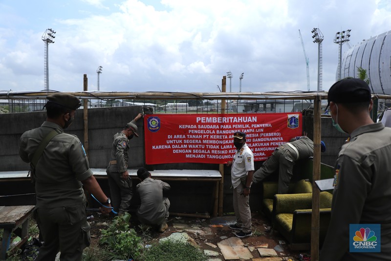 Kampung Bayam yang Terdampak Pembanguan Stadion JIS (CNBC Indonesia/Tri Susilo)