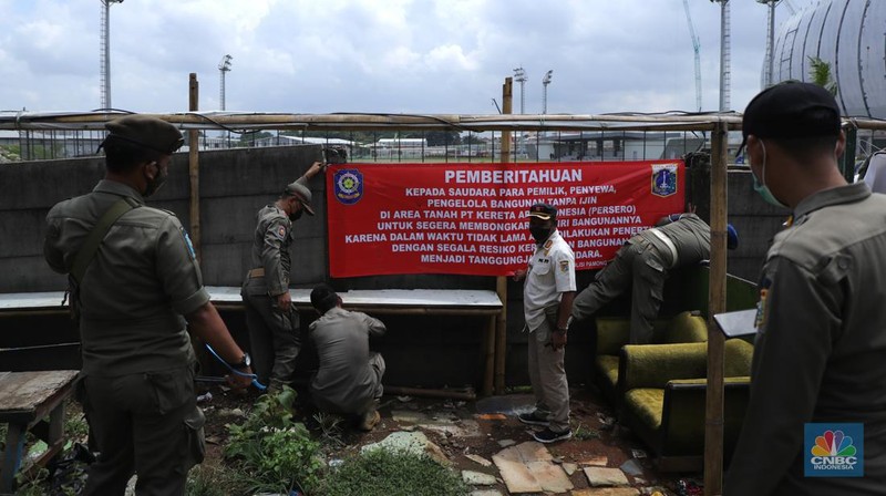 Kampung Bayam yang Terdampak Pembanguan Stadion JIS (CNBC Indonesia/Tri Susilo)