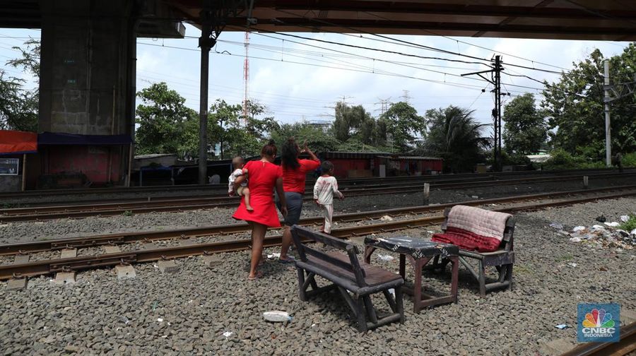 Kampung Bayam yang Terdampak Pembanguan Stadion JIS (CNBC Indonesia/Tri Susilo)