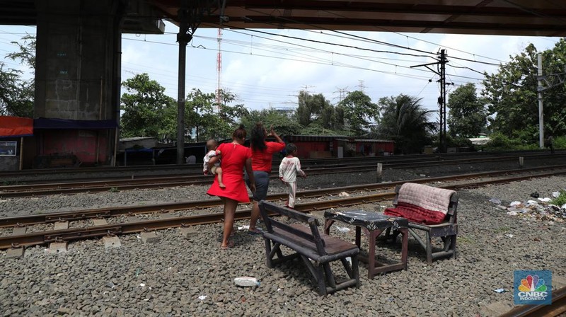 Kampung Bayam yang Terdampak Pembanguan Stadion JIS (CNBC Indonesia/Tri Susilo)