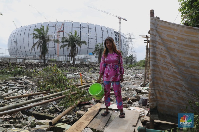 Kampung Bayam yang Terdampak Pembanguan Stadion JIS (CNBC Indonesia/Tri Susilo)