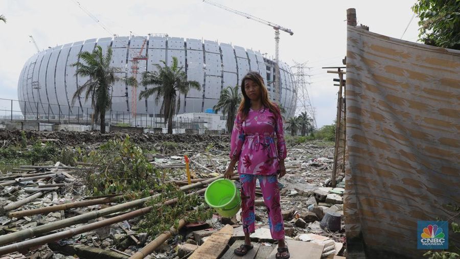 Kampung Bayam yang Terdampak Pembanguan Stadion JIS (CNBC Indonesia/Tri Susilo)