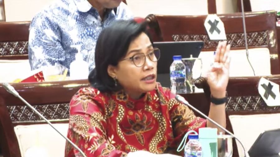 KOMISI XI DPR RI RAPAT KERJA DENGAN MENTERI KEUANGAN RI, SRI MULYANI (Tangakapan Layar Youtube)