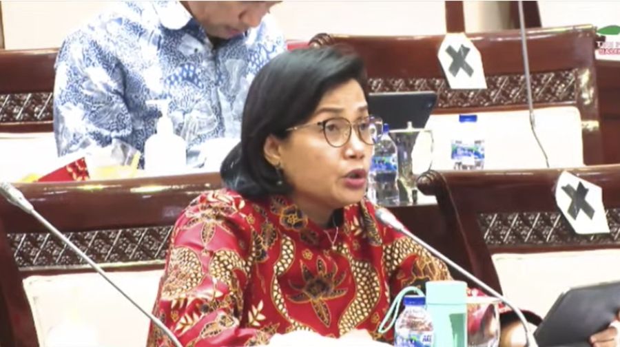 KOMISI XI DPR RI RAPAT KERJA DENGAN MENTERI KEUANGAN RI, SRI MULYANI (Tangakapan Layar Youtube)