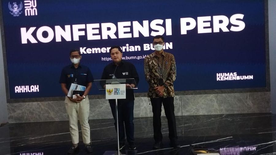 Menteri BUMN Erick Thohir  (CNBC Indonesia)