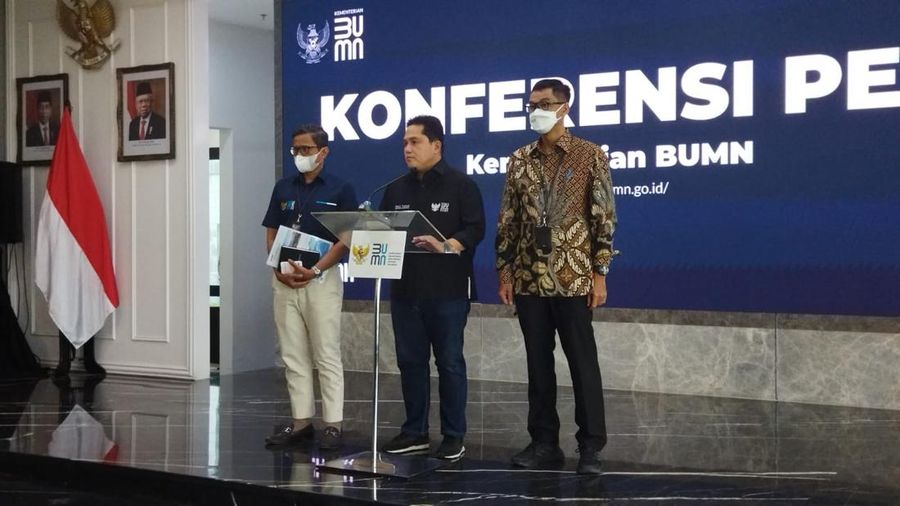 Menteri BUMN Erick Thohir  (CNBC Indonesia)