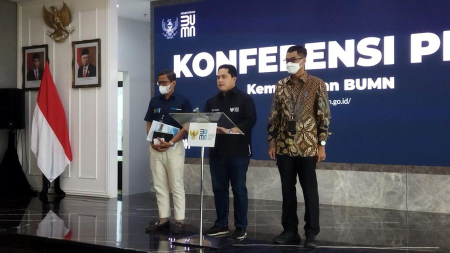 Menteri BUMN Erick Thohir  (CNBC Indonesia)