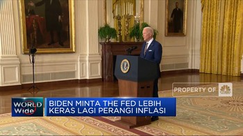 Biden Minta The Fed Lebih Keras Lagi Perangi Inflasi