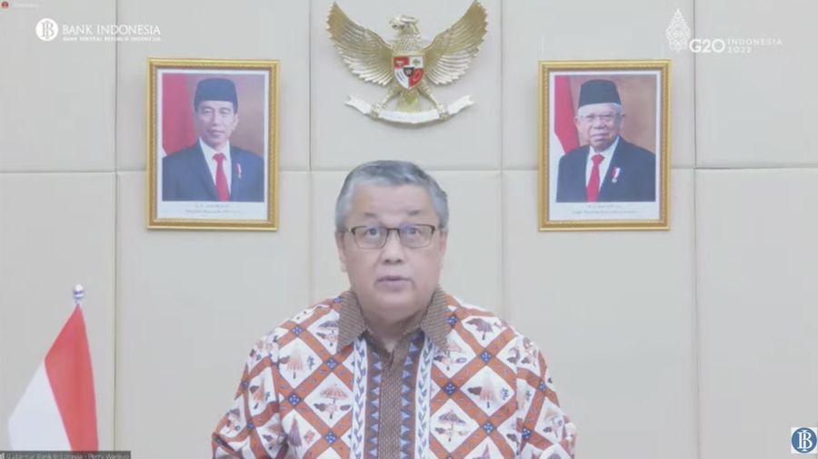 Gubernur BI Perry Warjiyo  (Tangkapan Layar via Youtube Bank Indonesia)