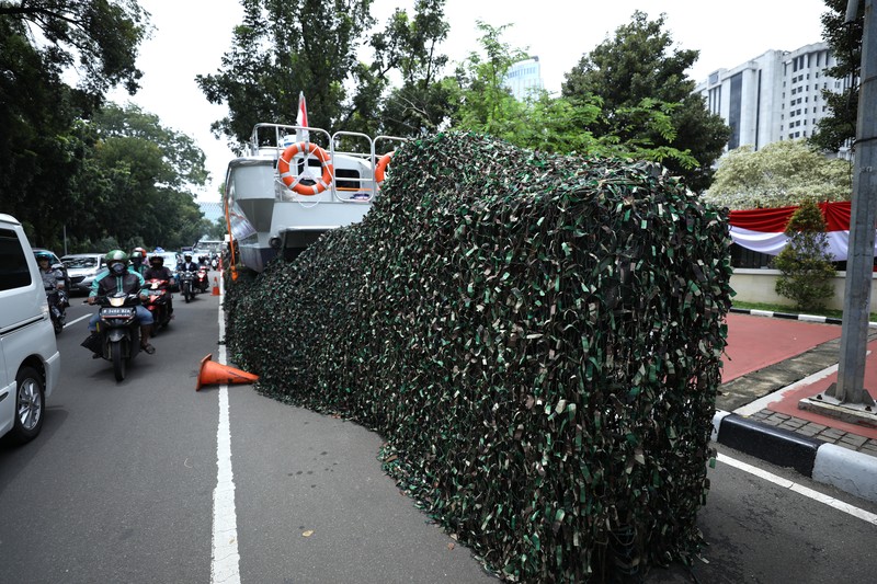 Kendaraan Taktis di Kawasan Jl, Merdeka (CNBC Indonesia/Tri Susilo) Kendaraan Taktis di Kawasan Jl, Merdeka (CNBC Indonesia/Tri Susilo)
